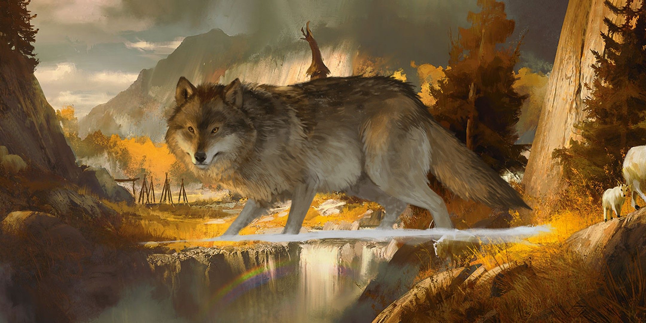 Dungeons & Dragons imahe showing a wolf.