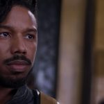 Michael B. Jordan as Erik Killmonger in Marvel's Black Panther