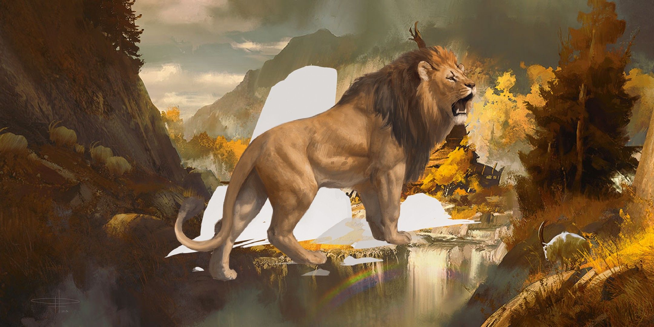 Dungeons & Dragons image showing a lion.