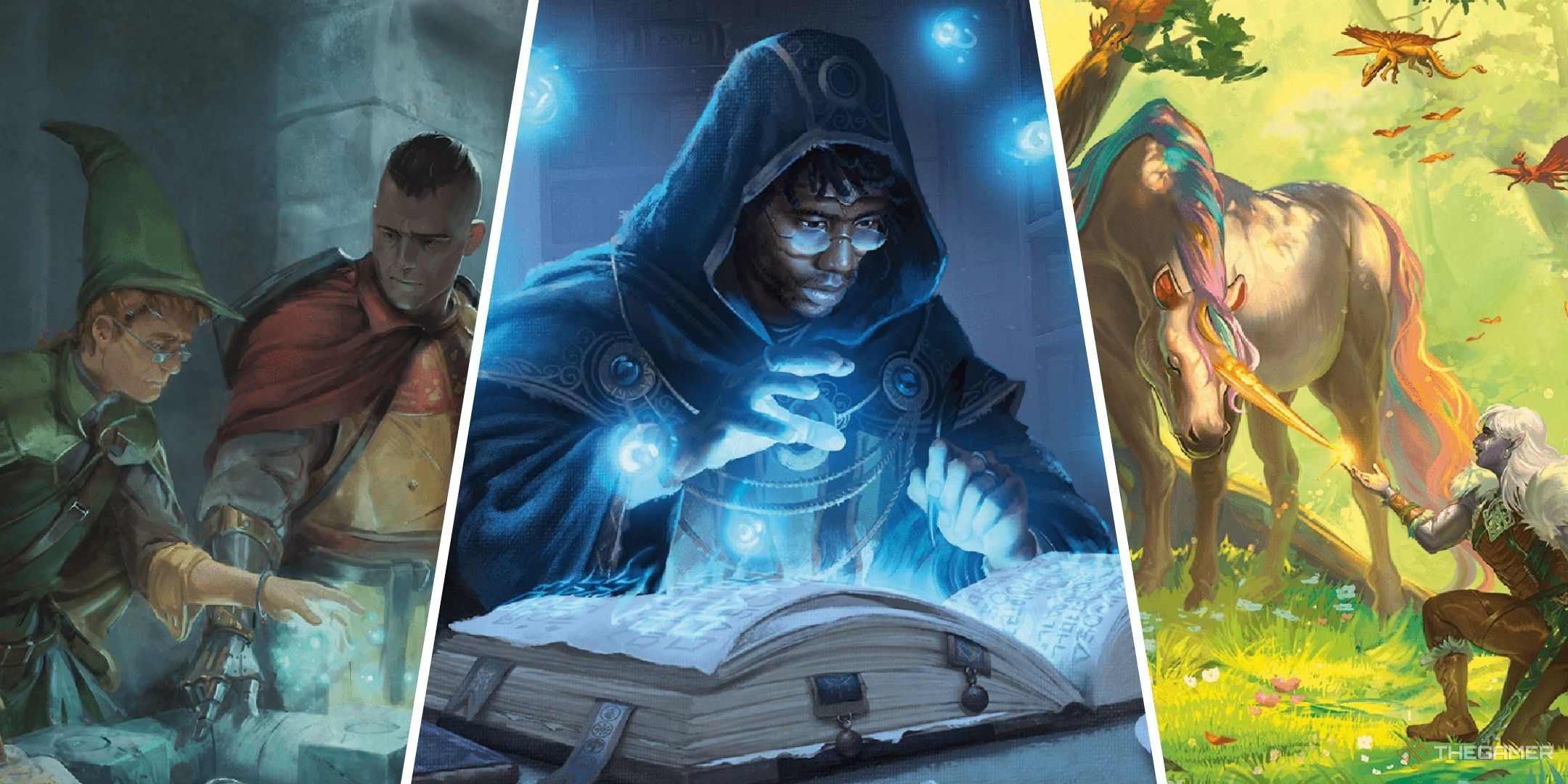 Dungeons & Dragons showing different adventurers dealing with magic items.