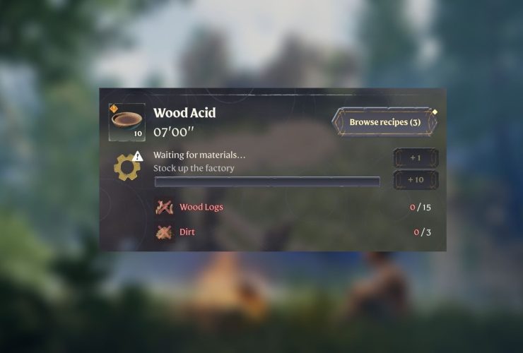 How to Make Wood Acid in Enshrouded