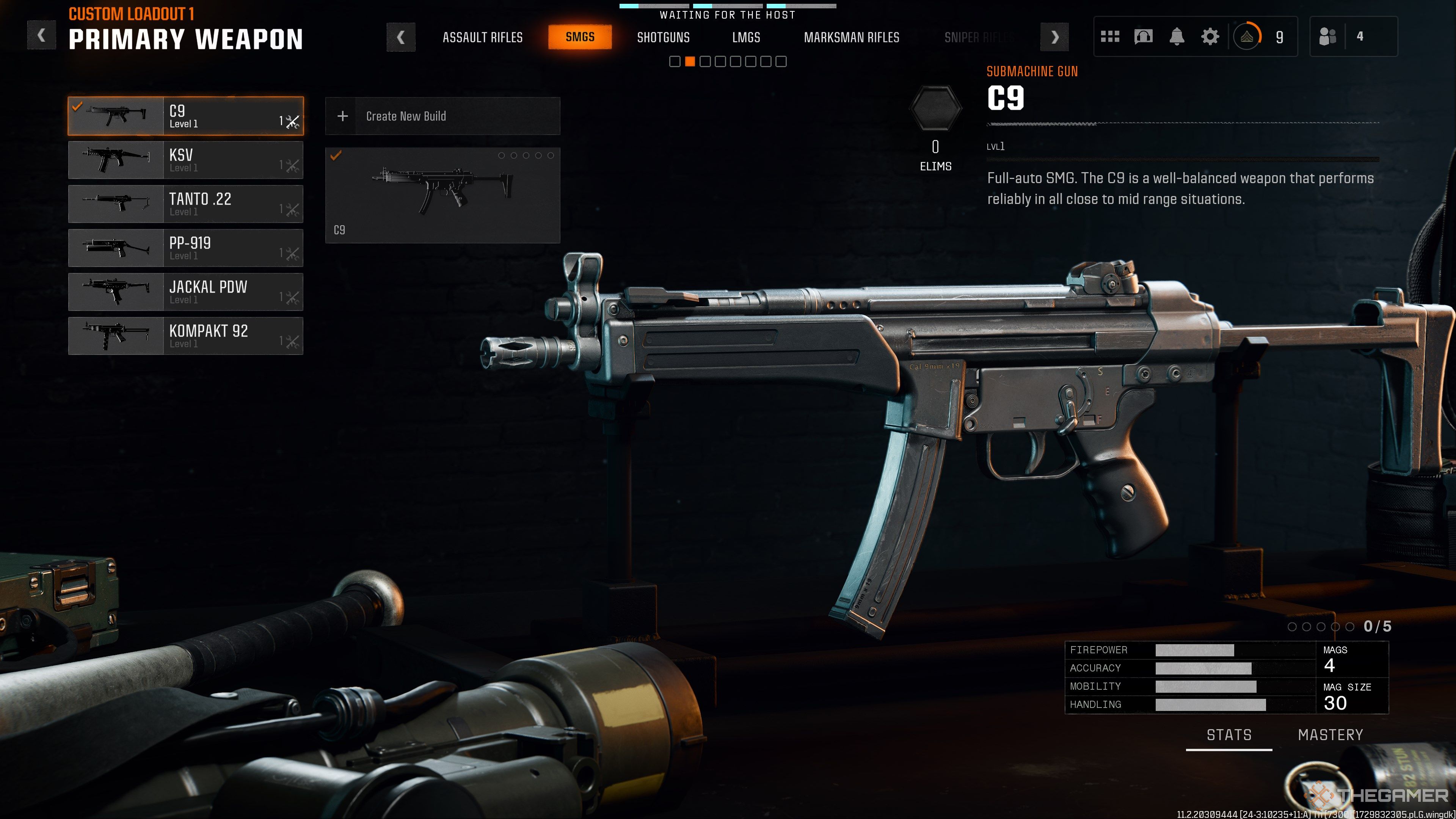 Black Ops 6 Create A Class Menu Preview Of SMG