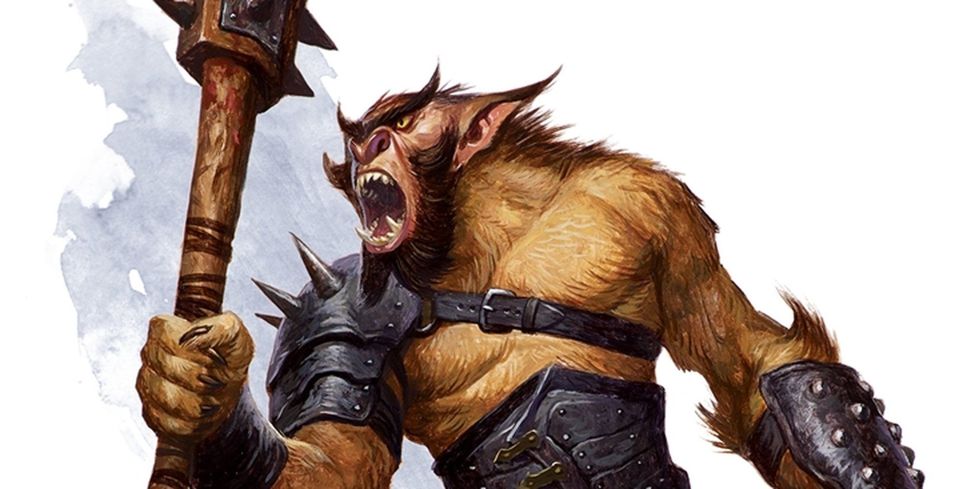 Bugbear Roars and Wields Wooden Mace in Bugbear profile picture inside the Monster Manual.