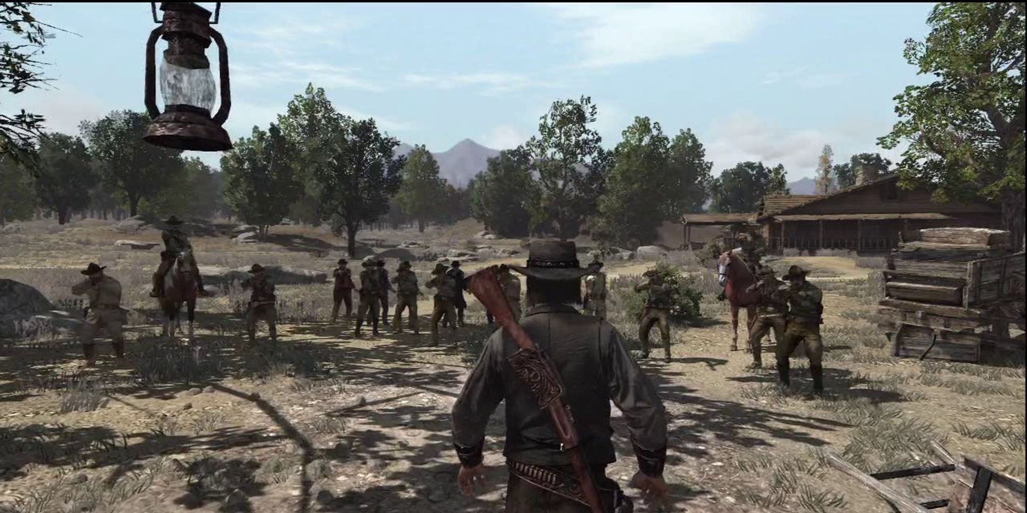 John Marston's Final Stand in Red Dead Redemption.