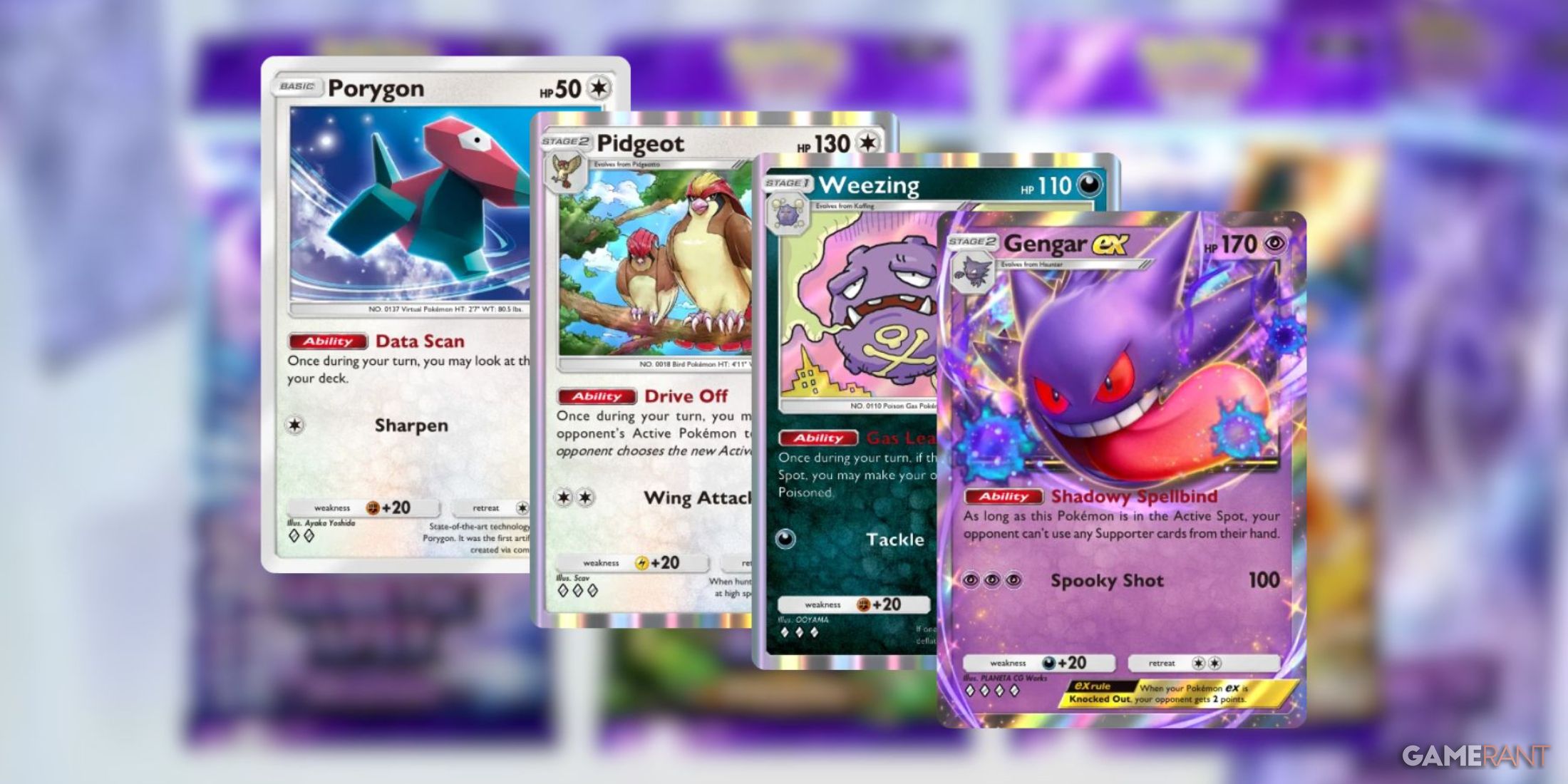 Cards with different abilities in Pokémon TCG Pocket