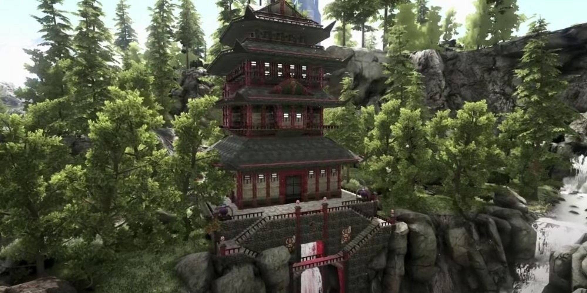 a large minka-themed base in ark survival evolved