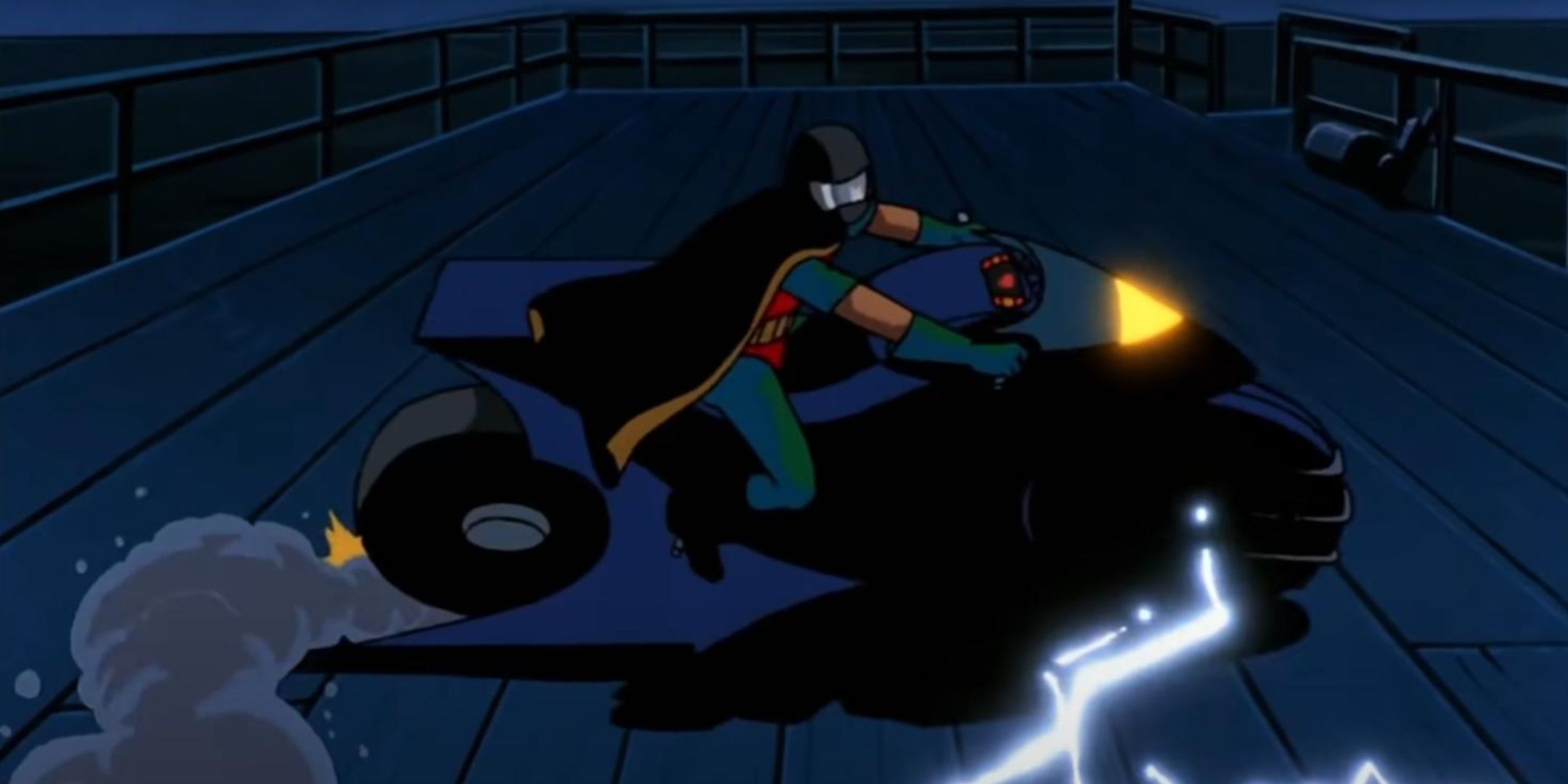 Robin does the Akira Slide in Batman The Animated Series.