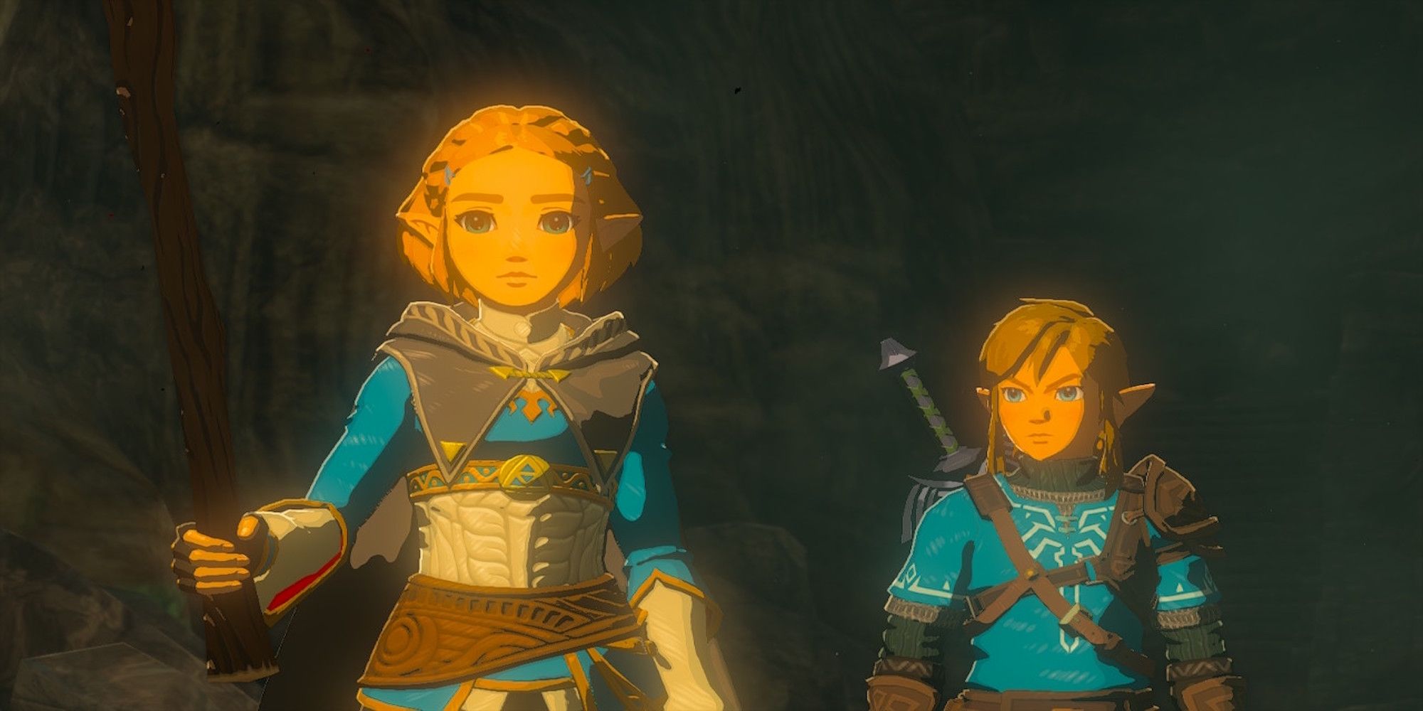 Zelda and Link in The Legend of Zelda Tears of the Kingdom