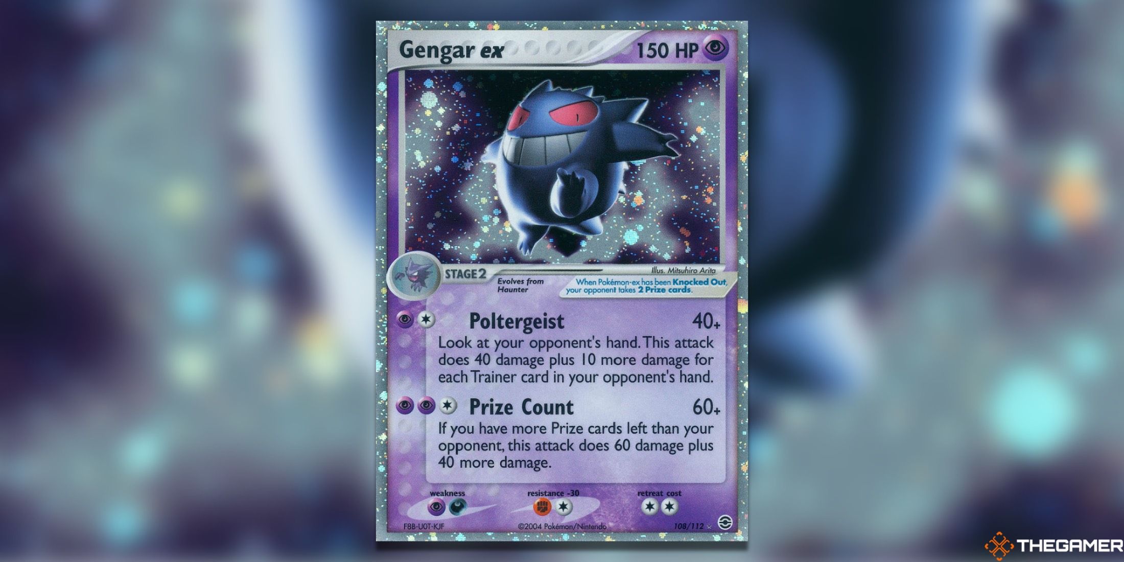 The Gengar from FireRed & LeafGreen in the Pokemon TCG.