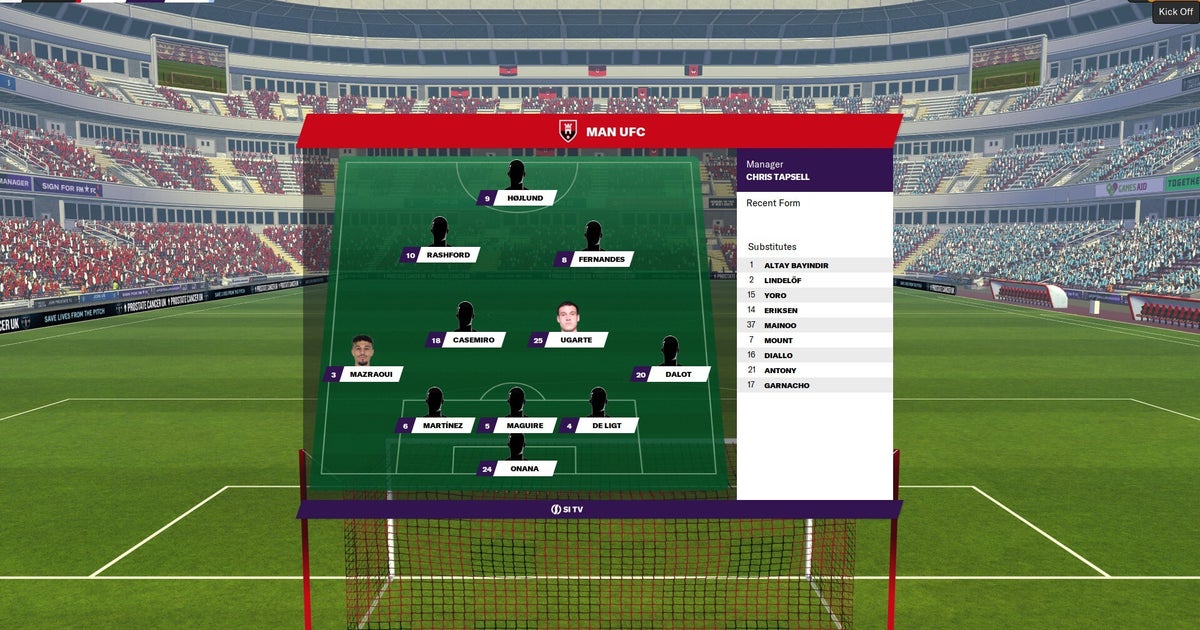 I tried Ruben Amorim's tactics with Manchester United in Football Manager, and the results were all over the place