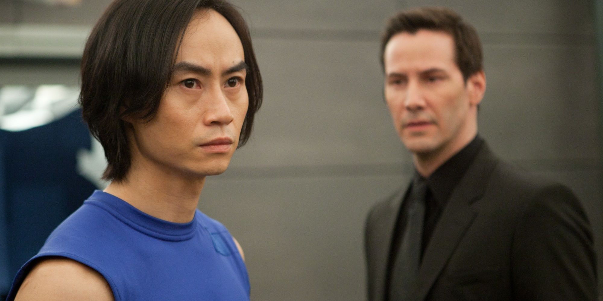 A screenshot from the movie Man of Tai Chi