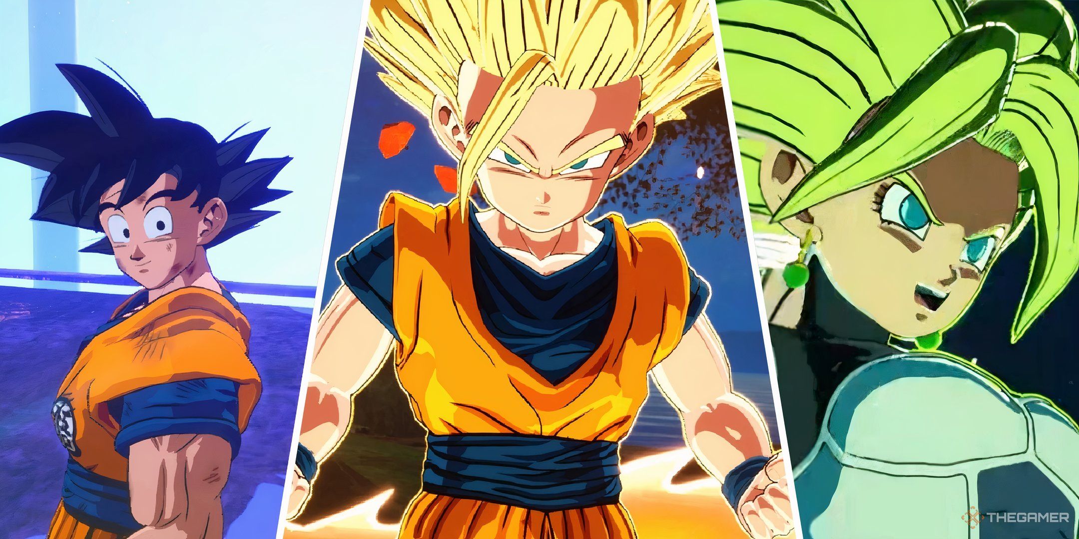 Dragon Ball Sparking Zero image showing Goku, Gohan and Kefla.