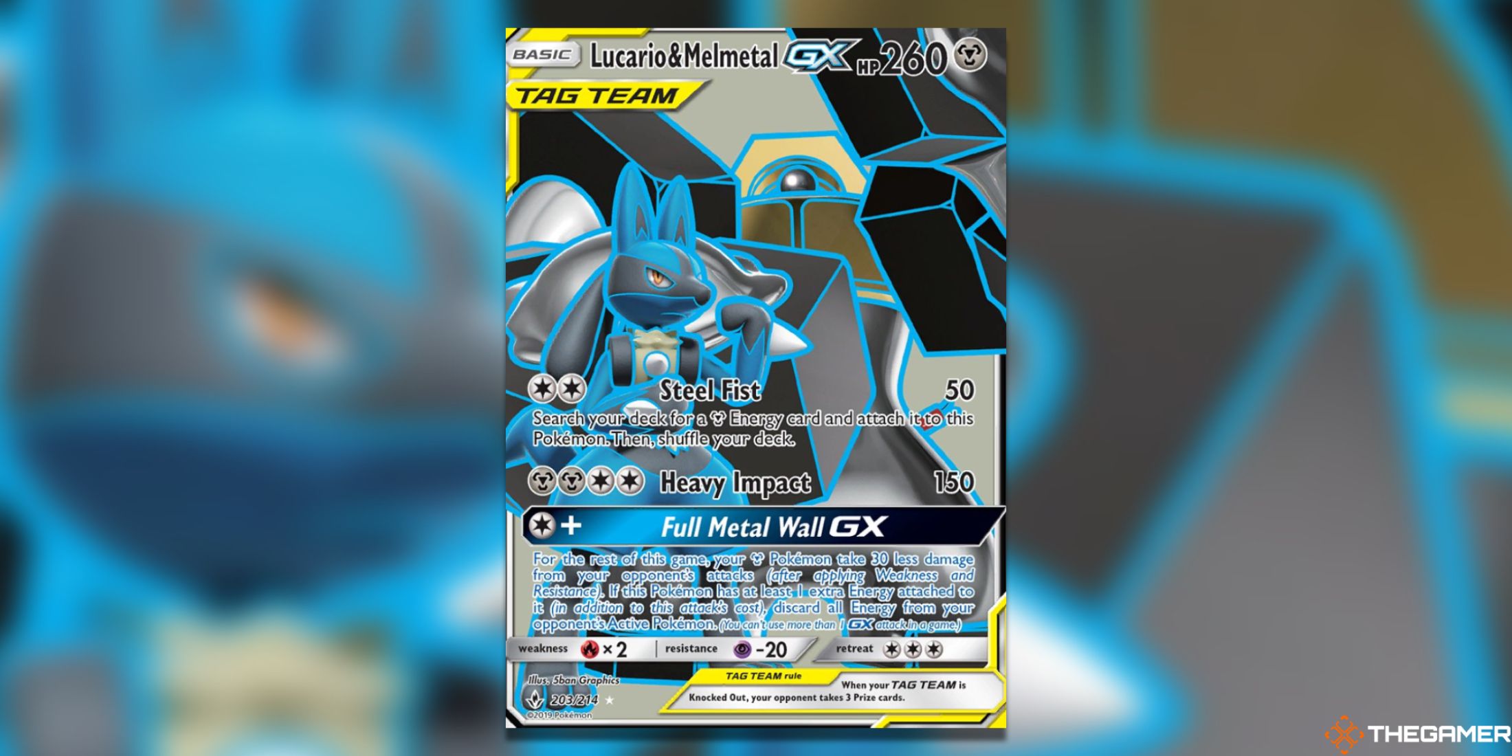 The Melmetal Unbroken Bonds Full Art from the Pokemon TCG.