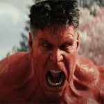 harrison ford as red hulk, screaming