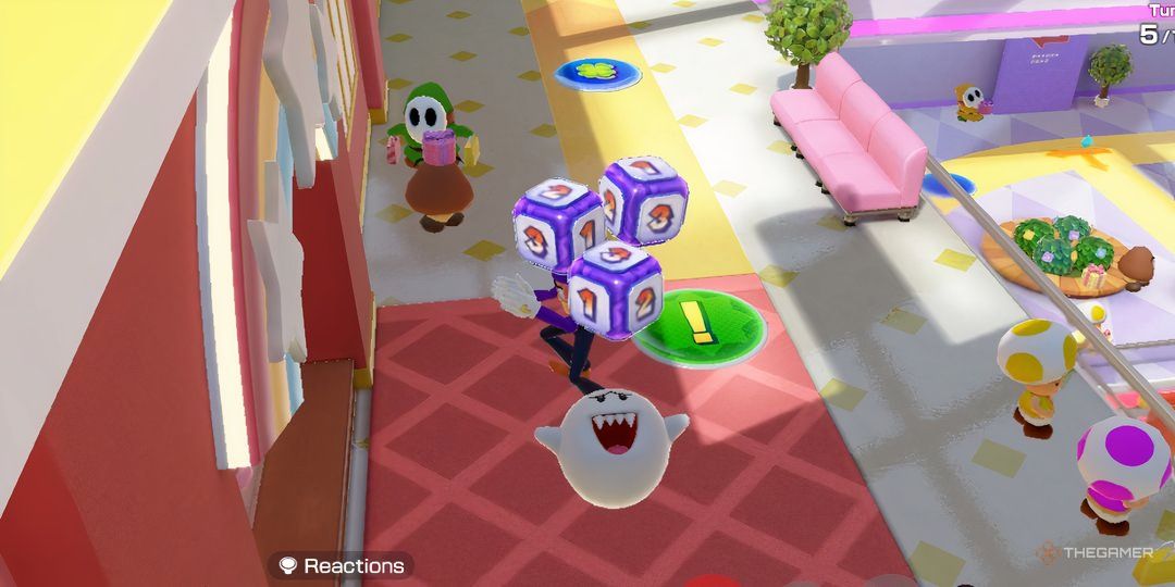 Super Creepy Dice Item in Super Mario Party Jamboree.