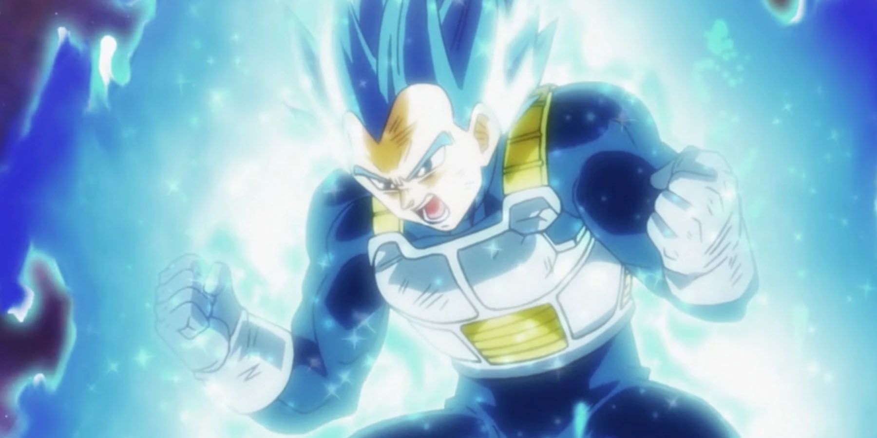 Vegeta using Super Saiyan Blue Evolved