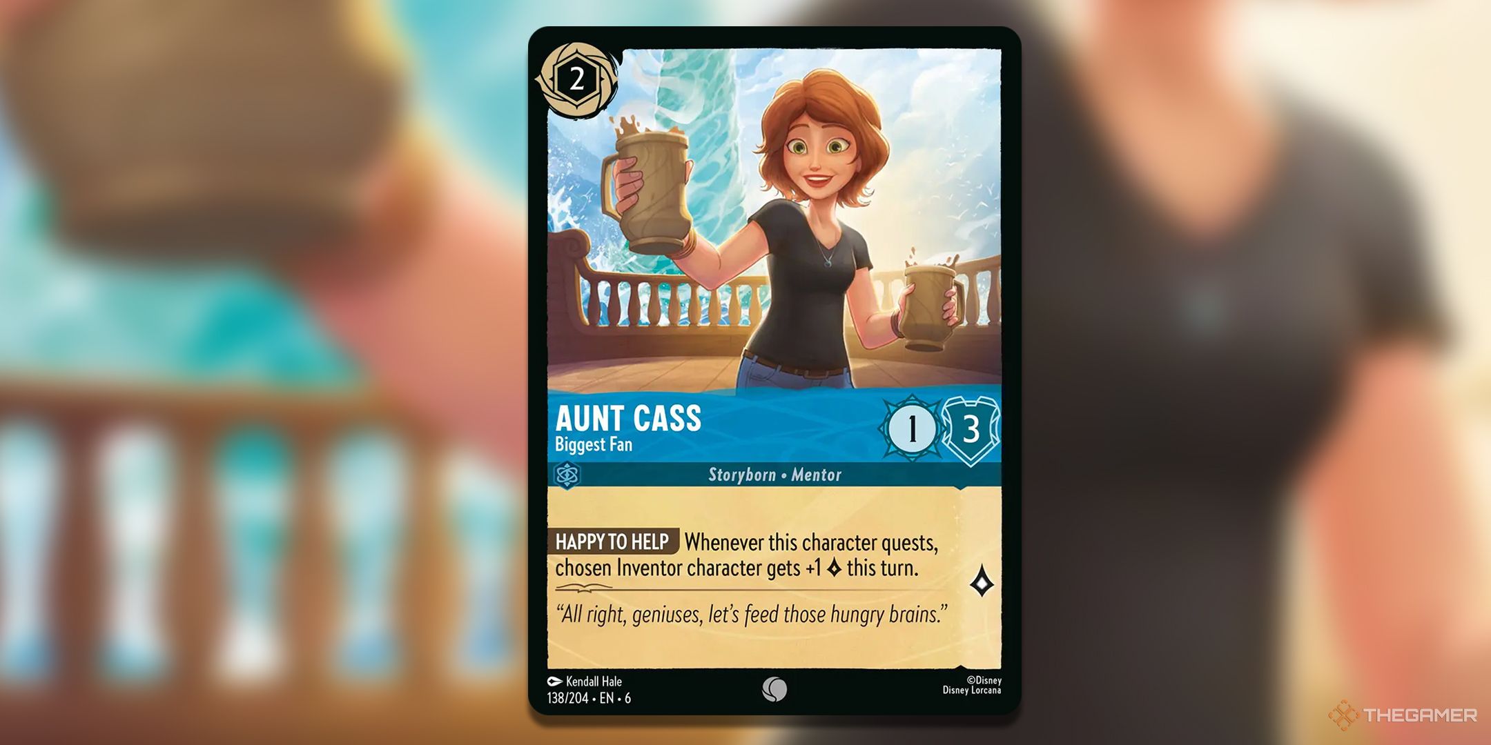 Aunt Cass, Biggest Fan Lorcana Card.