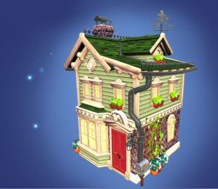 Disney Dreamlight Valley Green Gablefront House