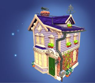 Disney Dreamlight Valley Purple Gablefront House