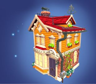 Disney Dreamlight Valley Orange Gablefront House