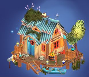 Disney Dreamlight Valley Bayou Cottage House