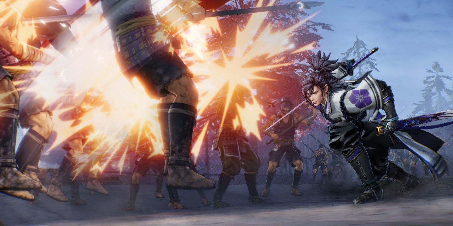 Samurai Warriors 5 screenshot showing large scale combat against many enemies.