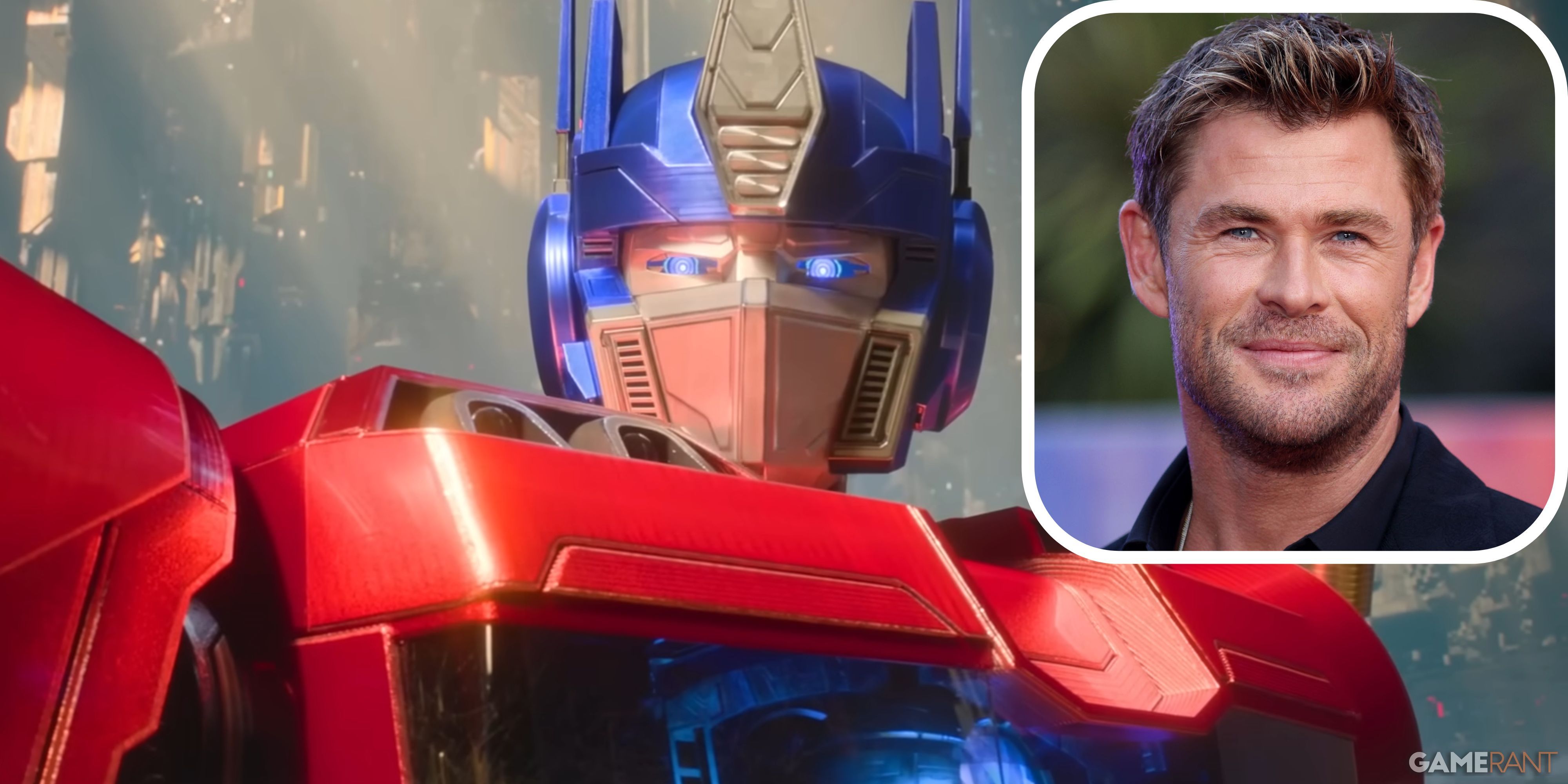 Optimus Prime Chrim Hemsworth Transfomers One