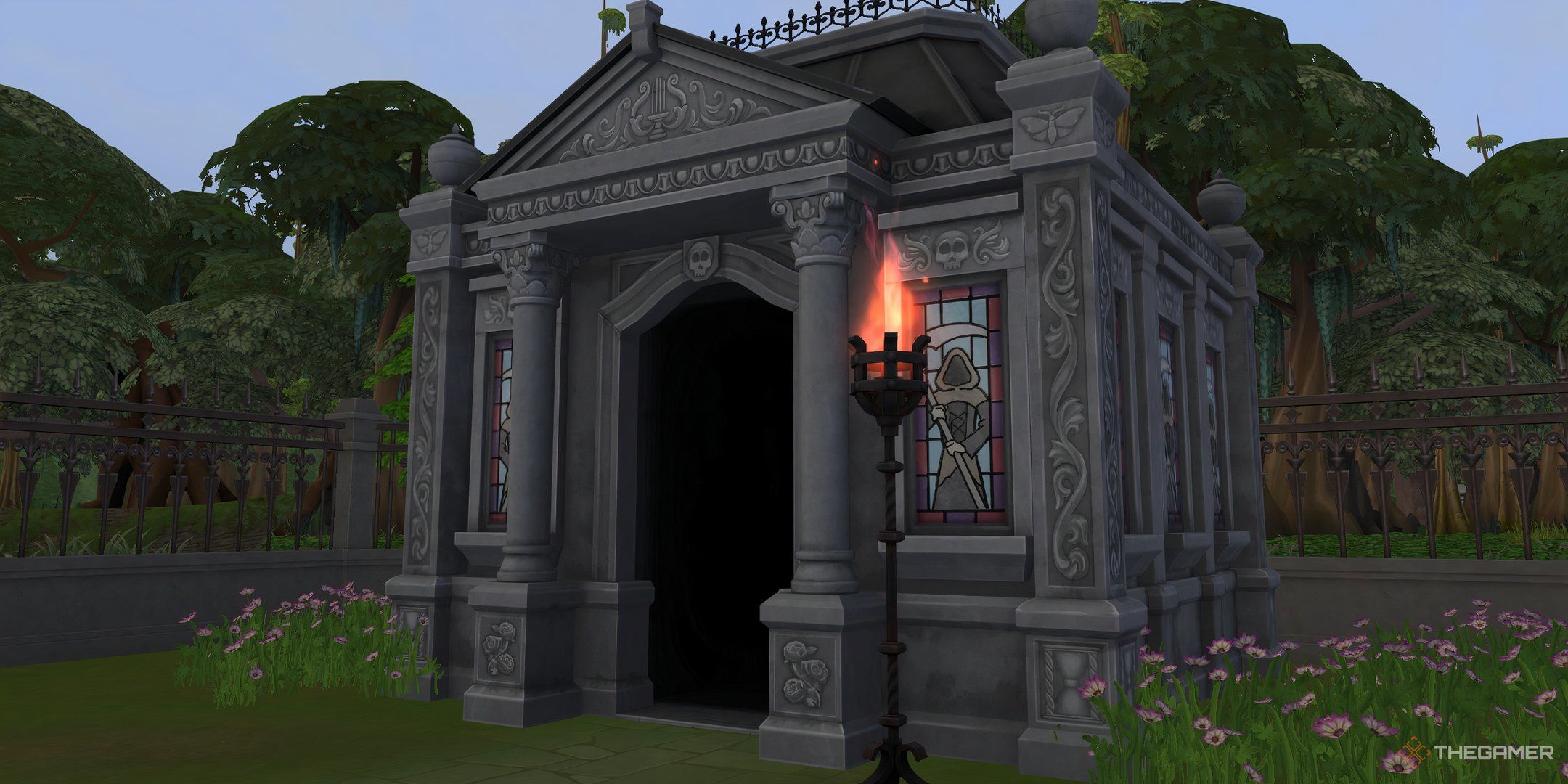 A crypt in The Sims 4 Life and Death