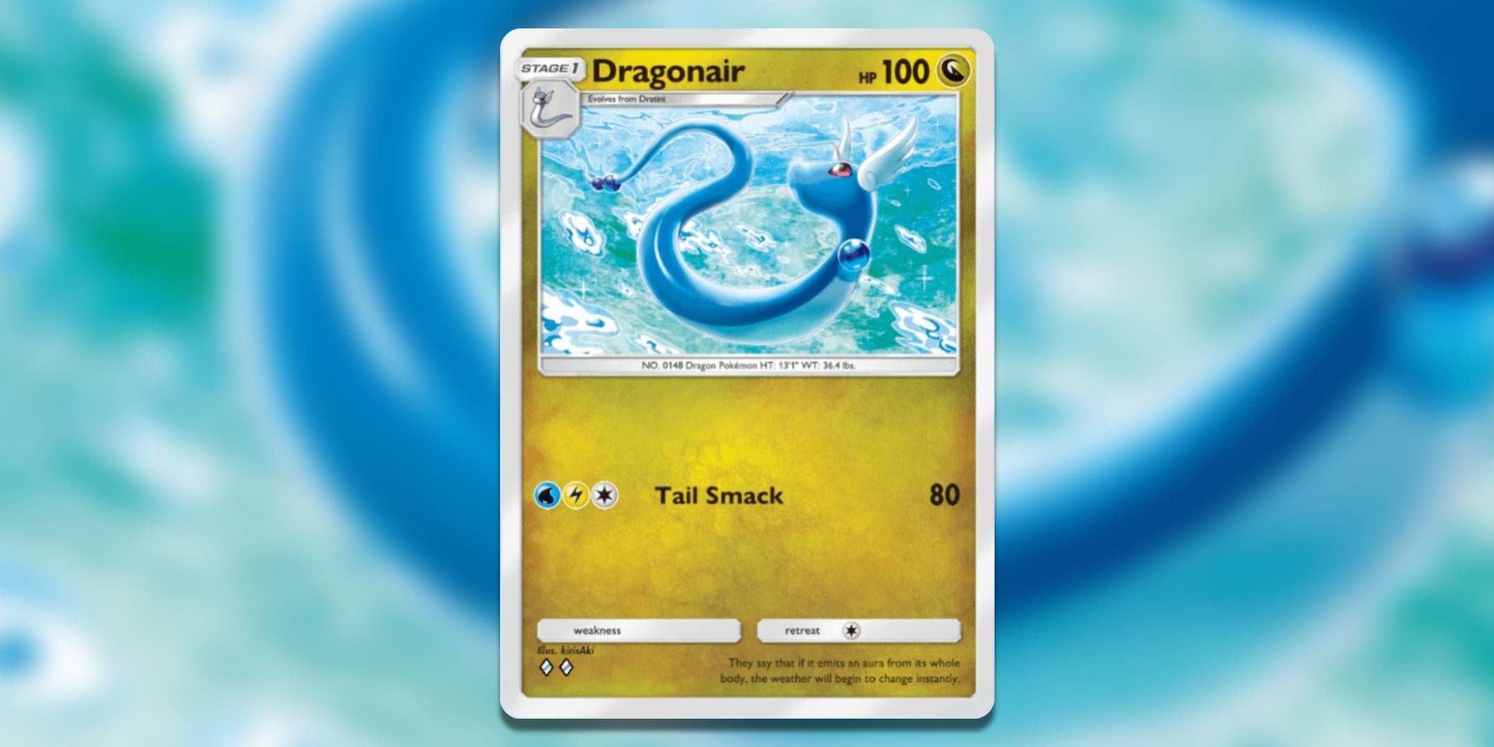 The Pokemon TCG Pocket card Dragonair by kirisAki.