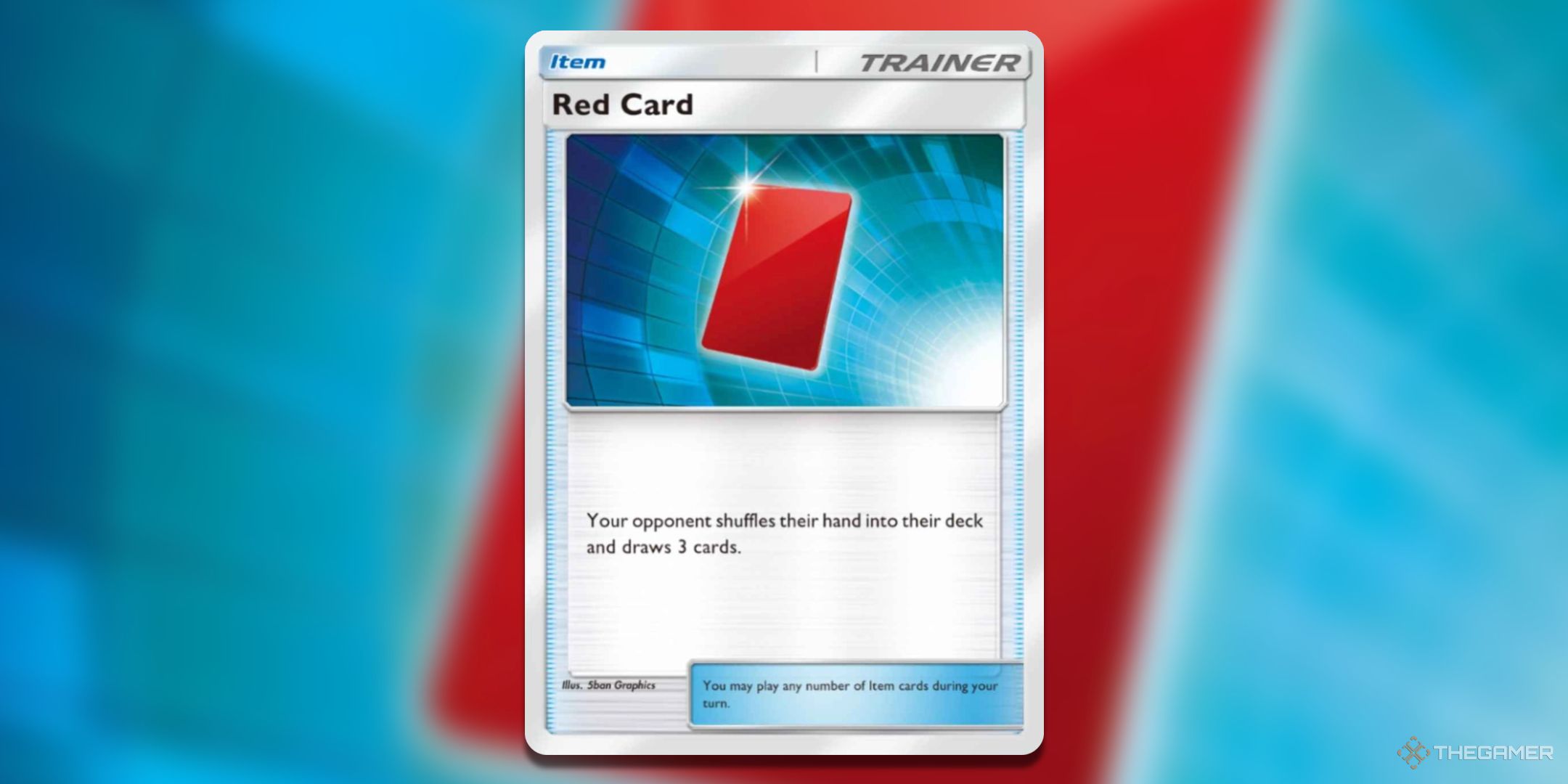 Red Card Pokemon TCG Pocket Card Art.