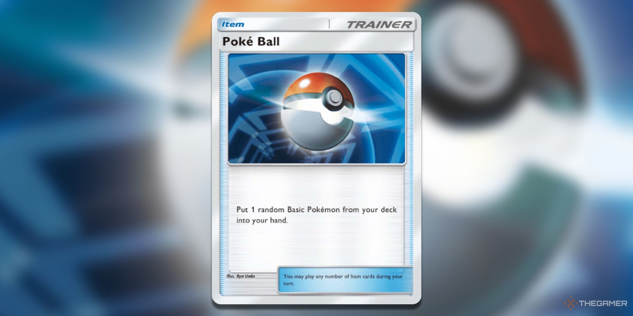 The Pokeball card art in Pokemon TCG Pocket.