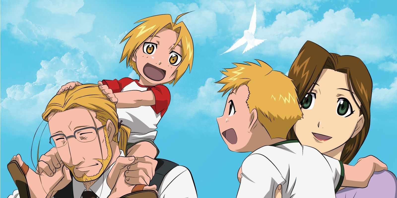 The Elric family in Fullmetal Alchemist