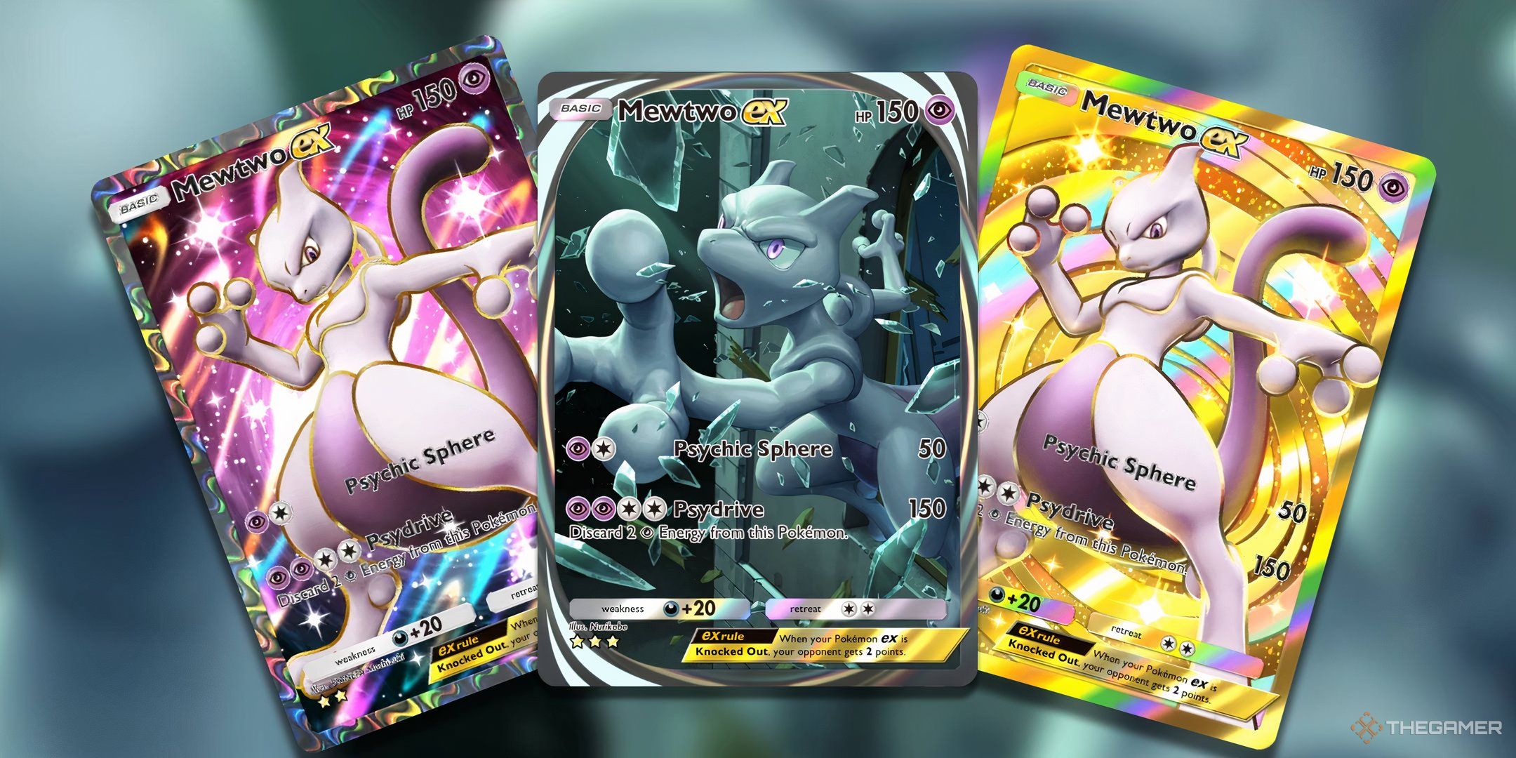 All Mewtwo Card Rarities from Pokemon Pocket.