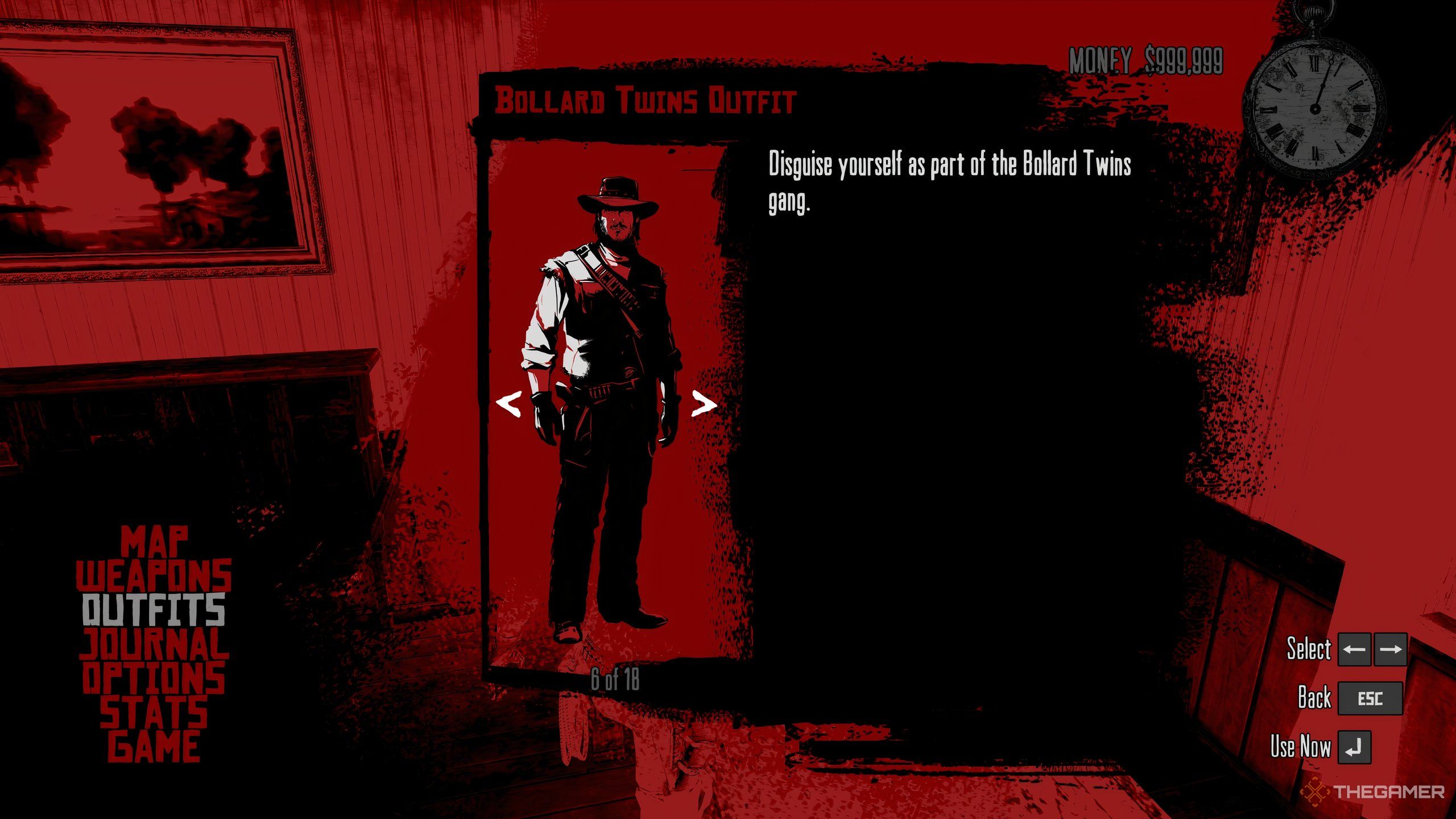 The outfit belonging from the Bollard Twins Gang in Red Dead Redemption.