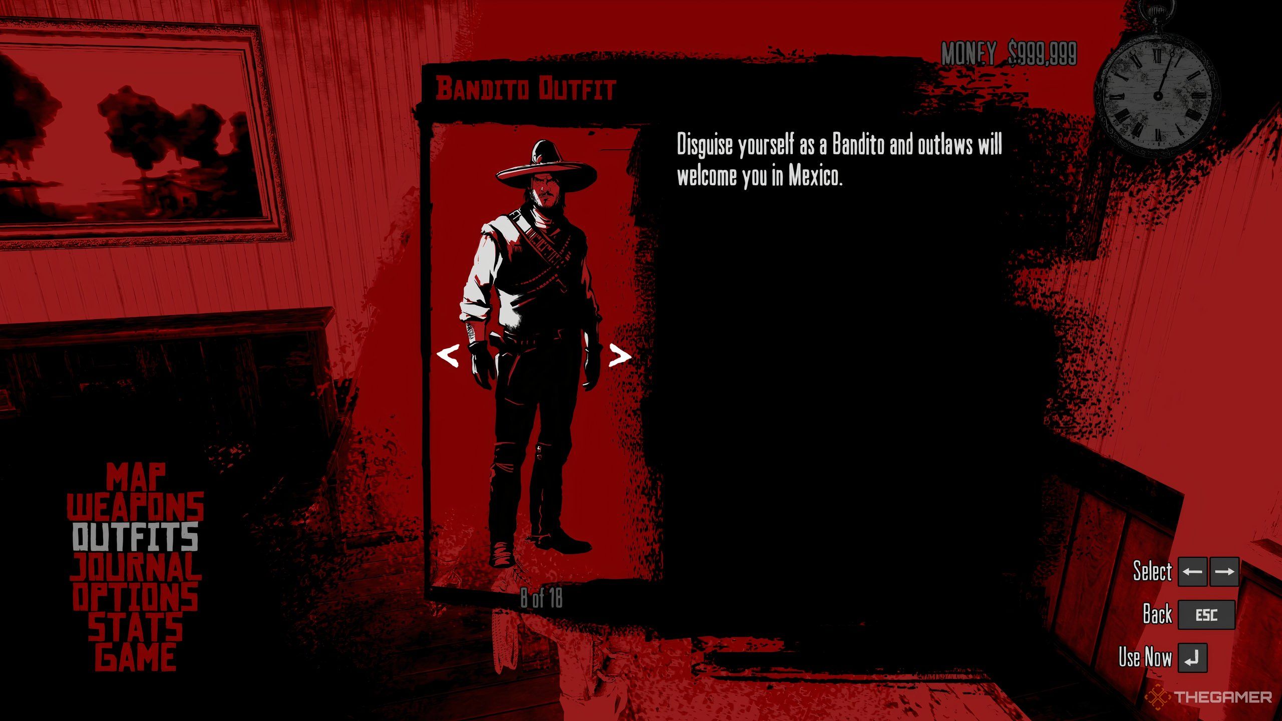 John's outfit to disguise as a Bandito Gang member in Red Dead Redemption.