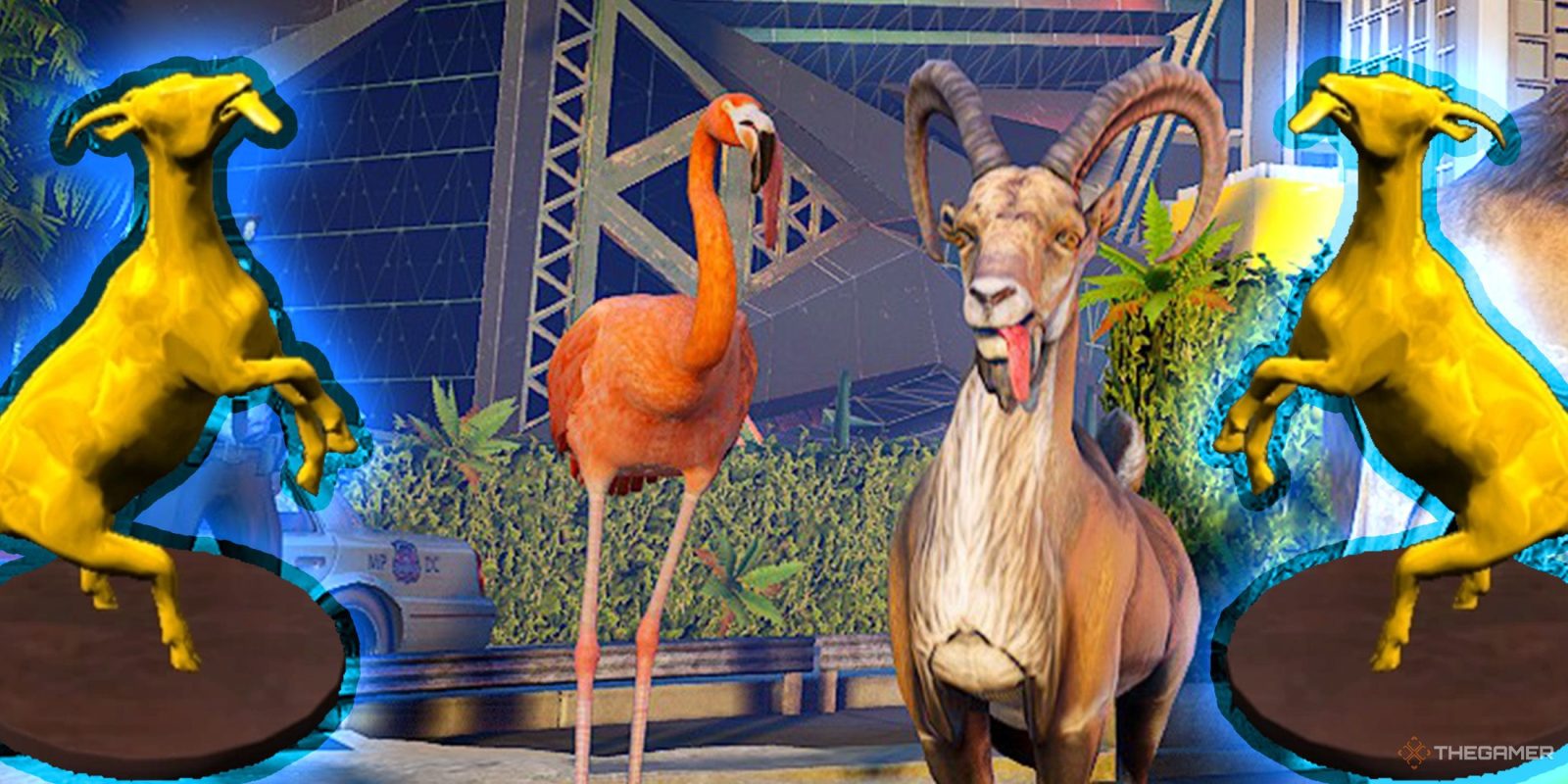 Where To Find All Trophies In The Payday Level In Goat Simulator