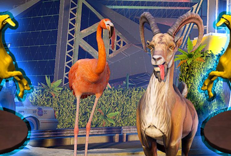 Where To Find All Trophies In The Payday Level In Goat Simulator