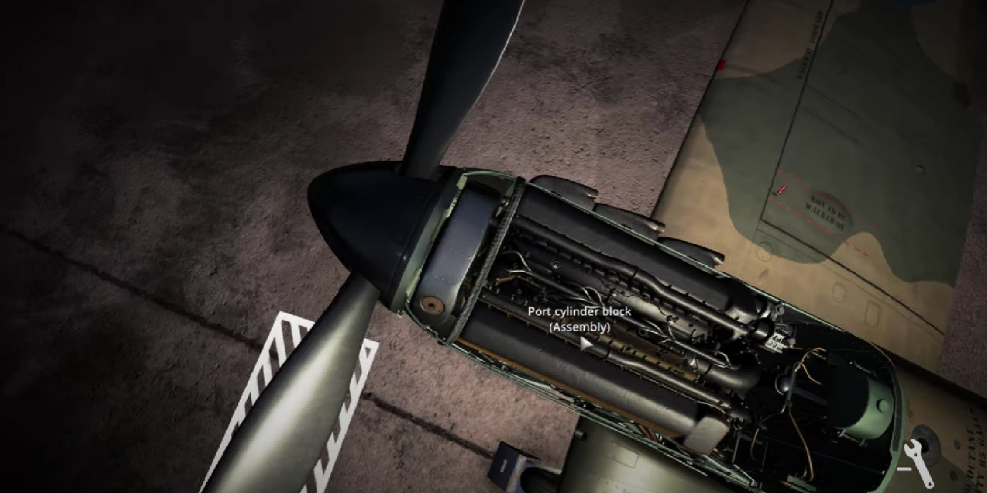 Plane Mechanic Simulator image showing a plane being repaired.