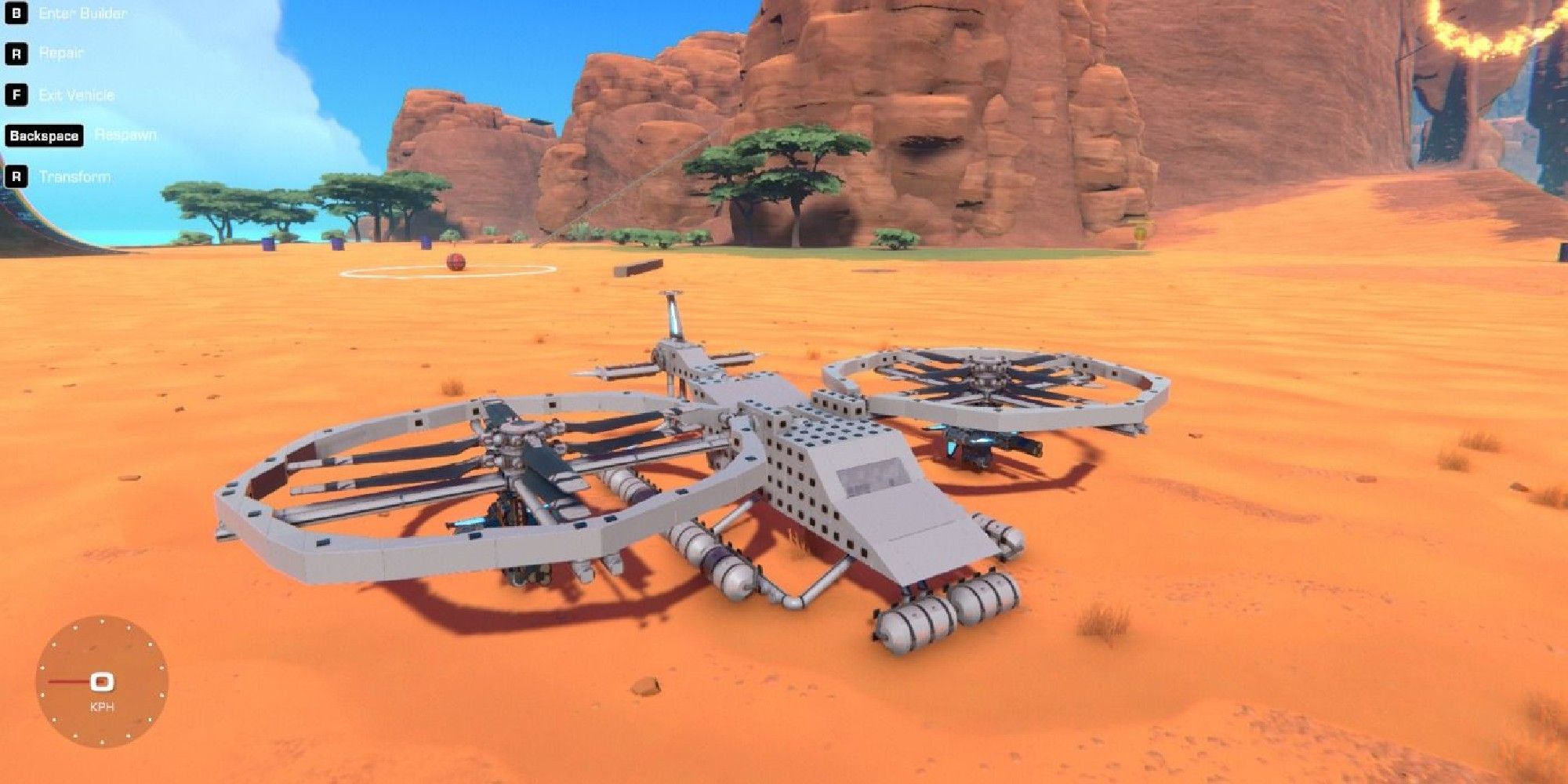 Trailmakers image showing a custom made helicopter.