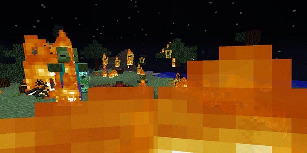 mobs converging on the player in Minecraft