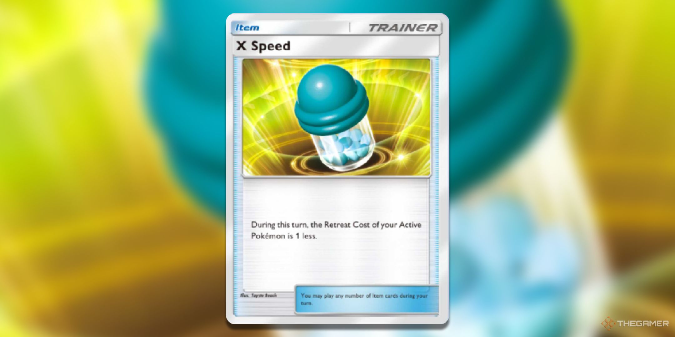 The X Speed card in Pokemon TCG Pocket.