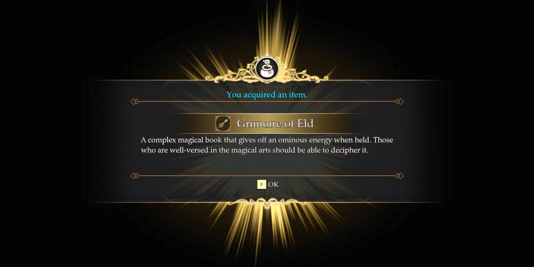 A description of the Grimoire of Eld, a tome that unlocks Umbrology.