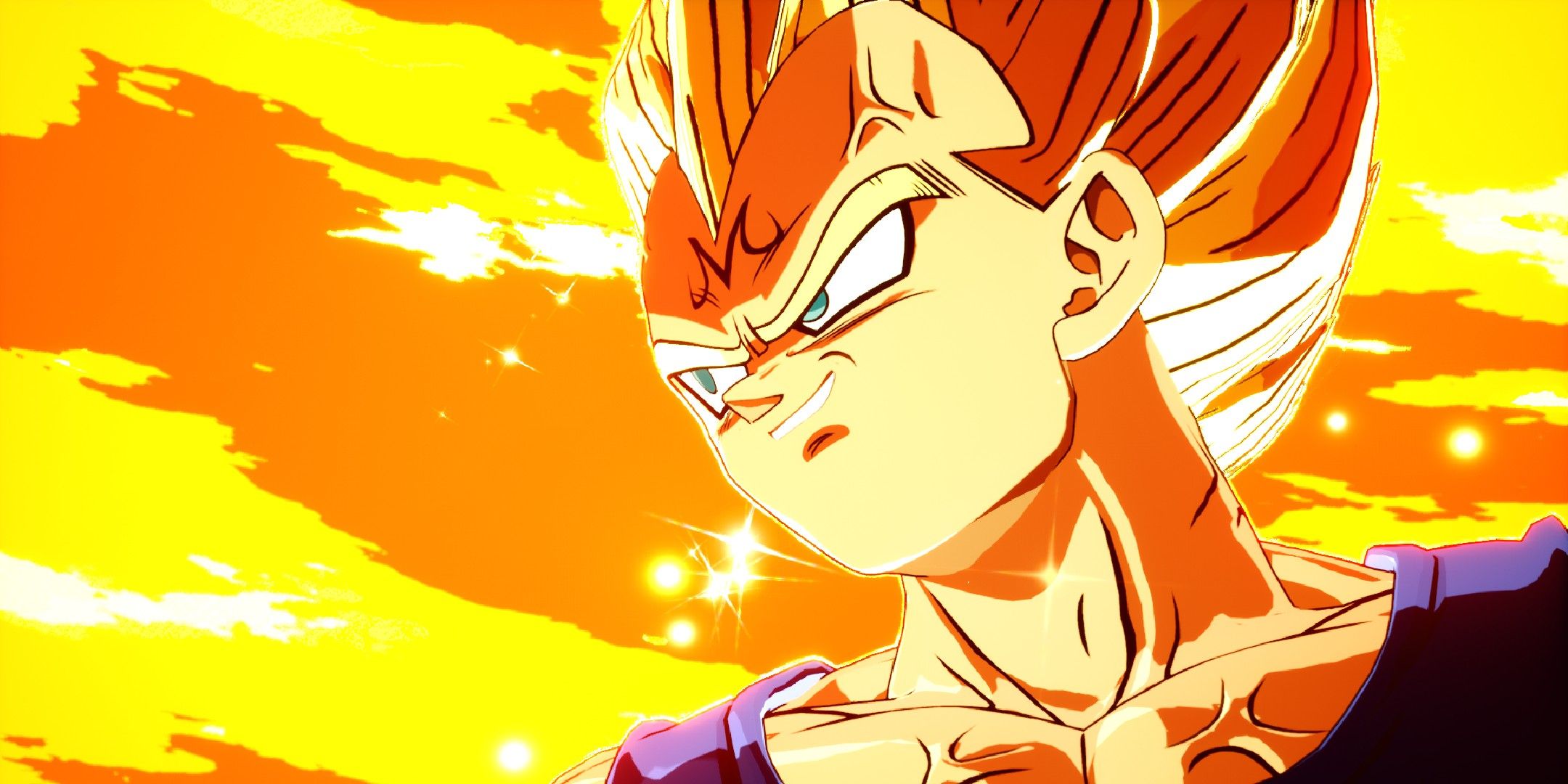 Dragon Ball Sparking Zero image showing Majin Vegeta about to blow himself up..