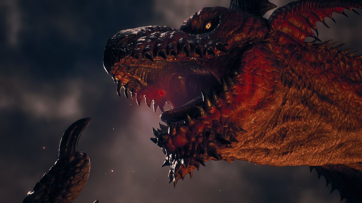 A dragon in Dragon's Dogma 2.