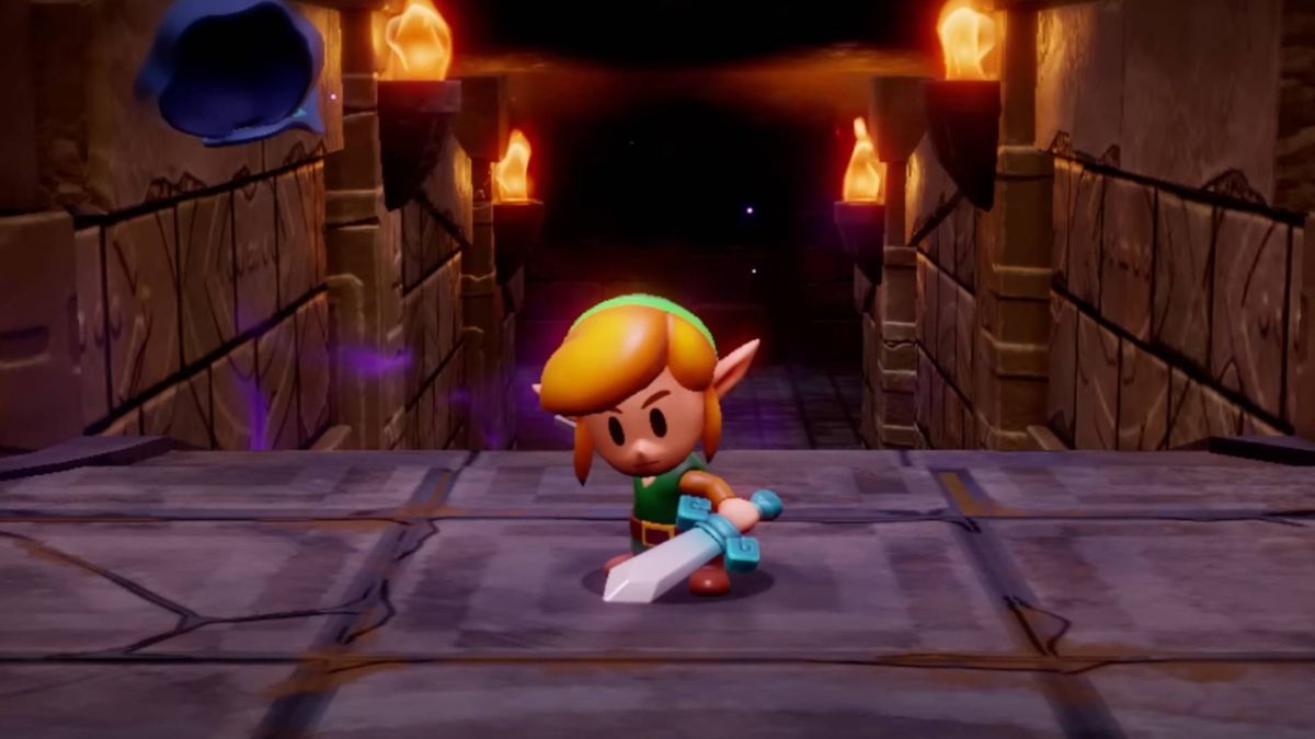 Link seen wielding a sword in The Legend of Zelda: Echoes of Wisdom.