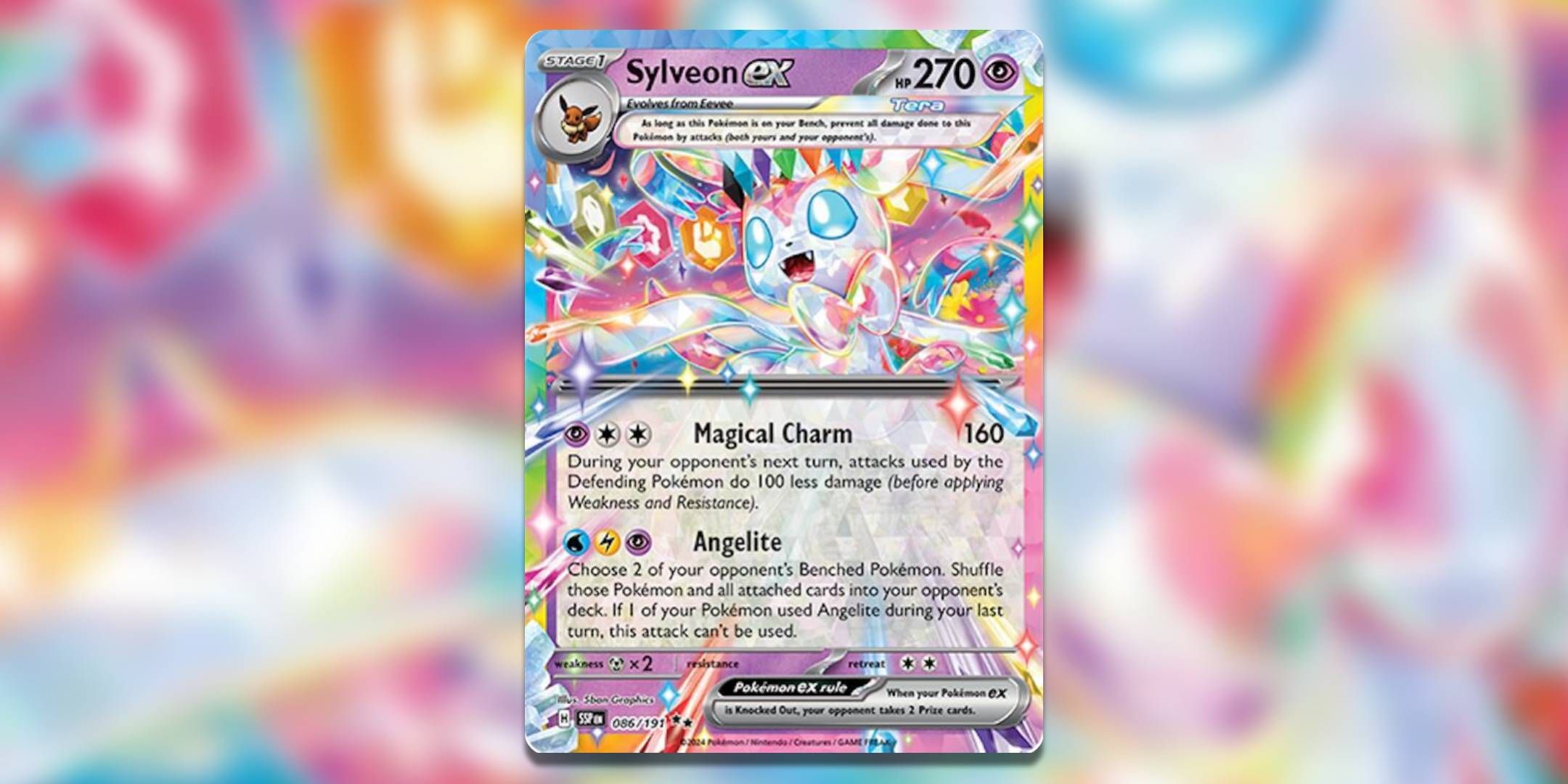 The Pokemon TCG card Sylveon ex by 5ban Graphics.