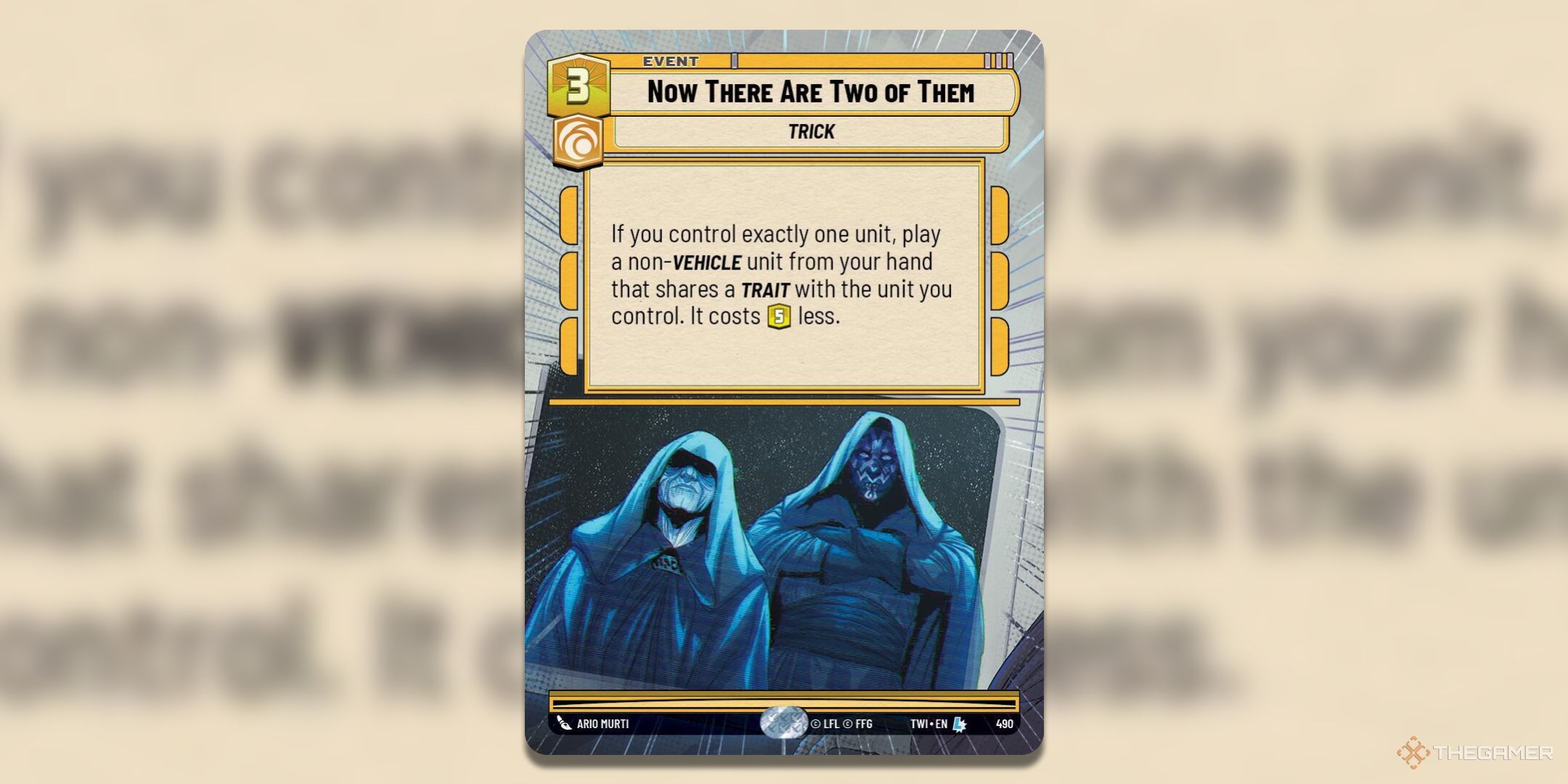 Now There Are Two Of Them Star Wars Unlimited card art.