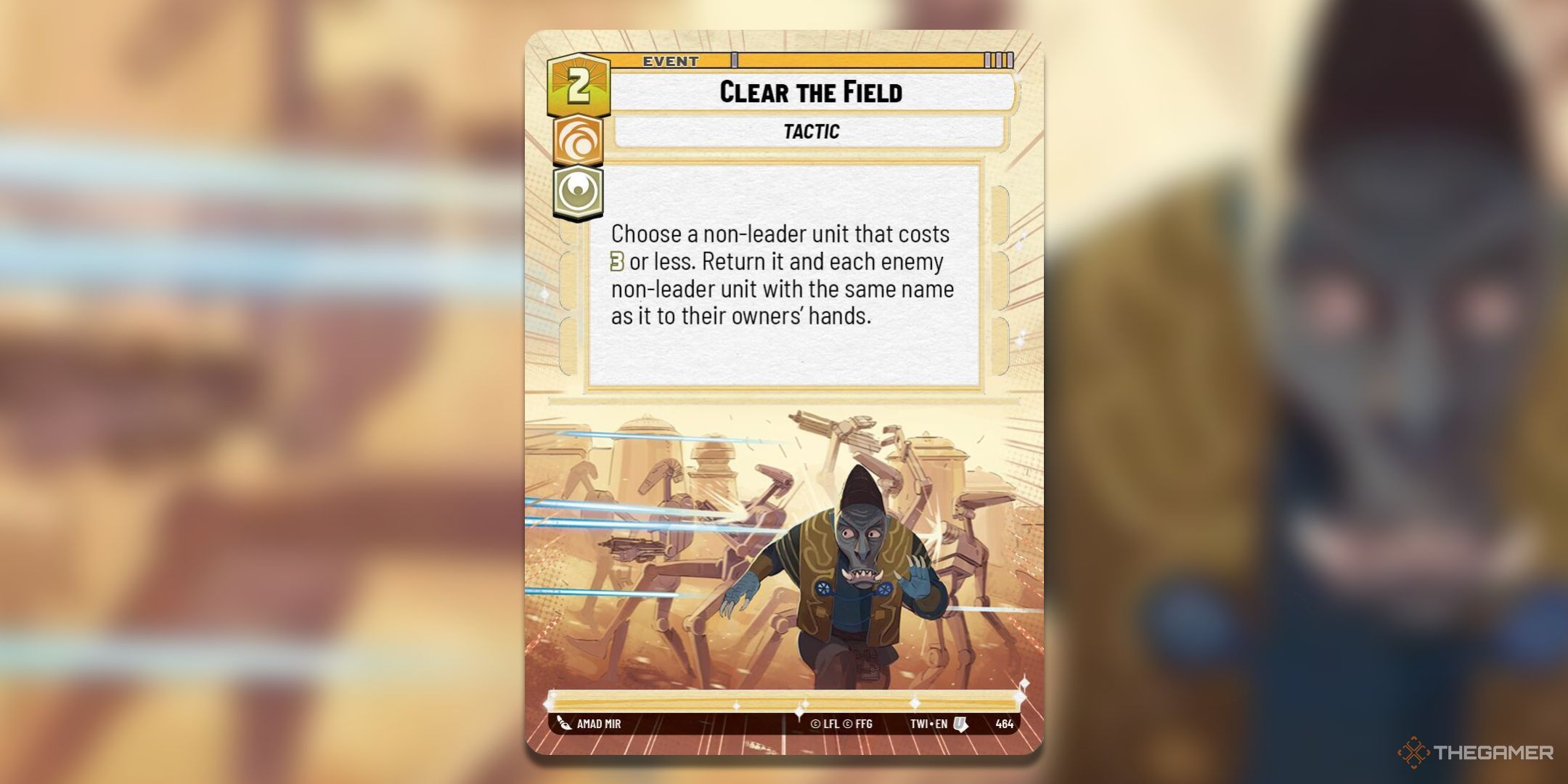 Clear The Field Star Wars Unlimited card art.