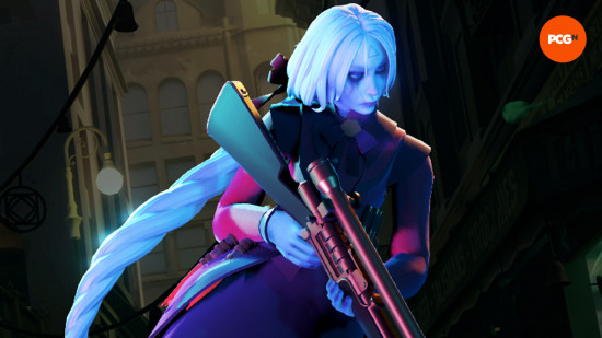 Deadlock characters tier list: Vindicta holding her sniper rifle