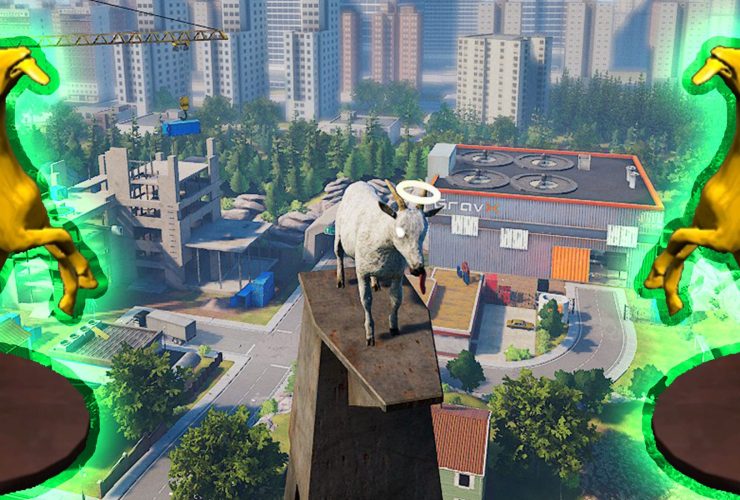 Where To Find All Trophies In The GoatVille Level In Goat Simulator